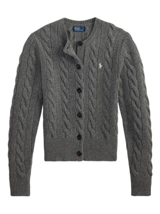 Ralph Lauren Grey Braided cardigan