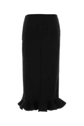 Moschino Womens Black Jersey Skirt Nero Gonne