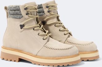 Eleventy Botas con cordones de ante