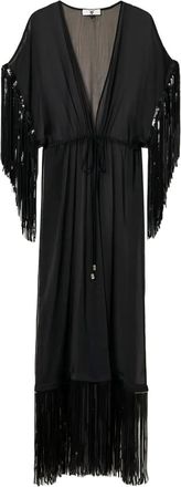 Twin-Set Copricostume con paillettes - Nero