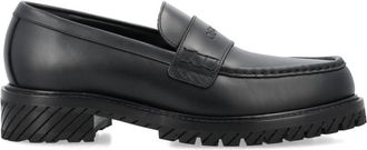 Off-white Black Military Leather Loafers