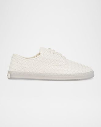 Bottega Veneta Men & apos;s Serena Intrecciato Leather Low-Top Sneakers
