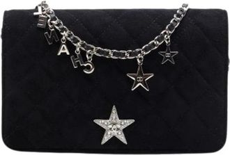 Chanel Pre-owned Wallet on Chain - Dames - Vintage Schoudertas - Zwart - ONE Size - Leer - Vintage