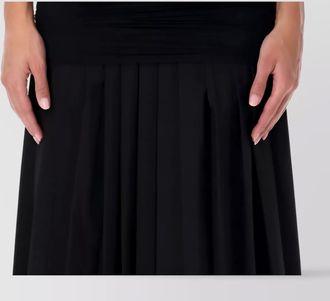 Maison Margiela graphic print midi skirt with short sleeves