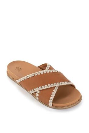 The Sak Penelope Leather Slip On Sandal in Tobacco at Nordstrom, Size 10
