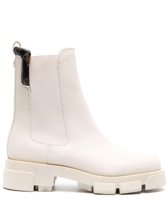 Guess Co Madla logo-plaque boots - Toni neutri