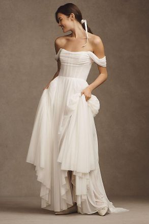 Watters Wtoo by Watters Keala Ruched Corset Wedding Gown