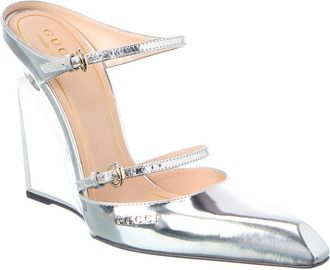 Gucci Logo Leather Pump