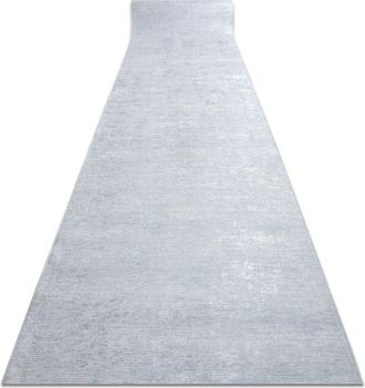 RugsX Passatoia Gommata Lotus Smooth 52421 Melange Grigio Lavabile 80cm Grey 80x550 Cm
