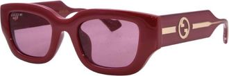 Gucci Red Glitter Cat Eye Ladies Sunglasses GG1558SK 005 51