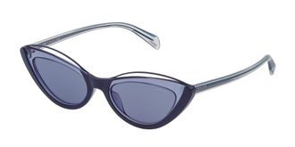 Police SPL937 MASCARA 1 07B1 Womens Sunglasses Blue Size 52