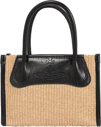 Vivienne Westwood Handbag - Dames - Handtassen - Beige - ONE Size - Katoen - Tassen