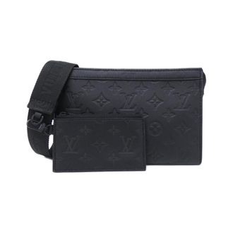 Louis Vuitton Black Leather Shoulder Bag (Pre-Owned)
