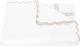 Matouk Classic Chain Scallop Duvet Cover in Dune at Nordstrom, Size Full