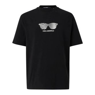 Karl Lagerfeld Hombre, Camisetas, Negro, Talla: S