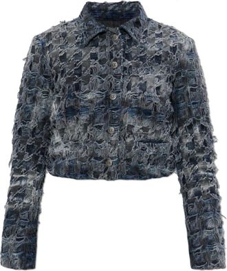 Diesel Denim jas De-Ursy-Fsh - Dames - Spijkerjassen - Blauw - M - Denim - Jassen