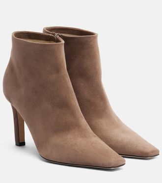 The Row Suede ankle boots