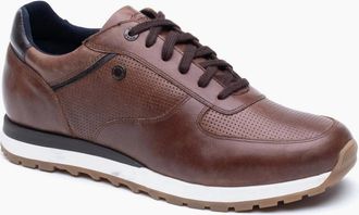 base Mens Lancaster Mens Trainers - Brown - Size: 10