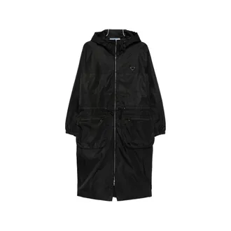 Prada Re-Nylon Drawstring Coat