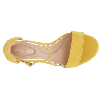 Kelly & Katie Hailee Ankle Strap Heel Yellow HAILEE-YLW Womens