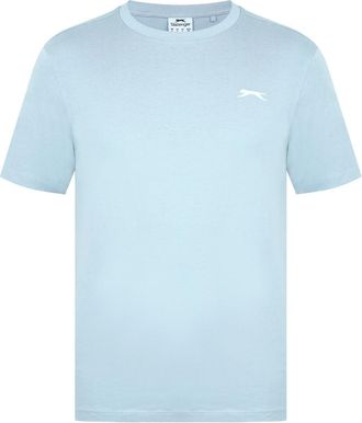 Slazenger Mens Plain T-Shirt Powder Blue XXL