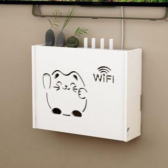OEM Estantes De Almacenamiento, Estante Para Router Inal&aacute;mbrico, Estante Para Decodificador Wifi, Estante Flotante, Blanco