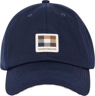Aquascutum Cappellino da baseball con stemma - - Accessories - Uomo - Blu - ONE SIZE