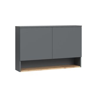 Vicco Armario De Ba&ntilde;o Viktor, Antracita/roble Dorado, 93.6 X 60 Cm Con 2 Puertas, Vicco