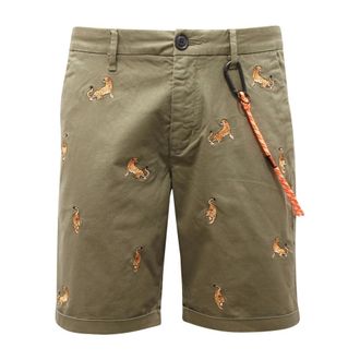 Sun 68 Casual Shorts, male, Green, Size: W33 B33103 Bermuda Shorts