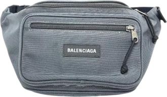 Balenciaga Pre-owned Fabric balenciaga-bags - Dames - Vintage Heuptassen - Grijs - ONE Size - Nylon - Vintage