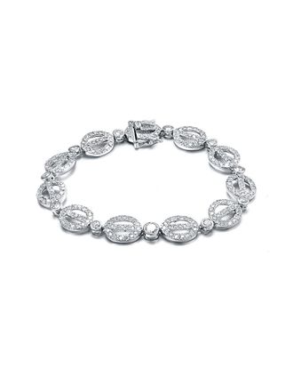 Genevive 14K over Silver CZ Bracelet