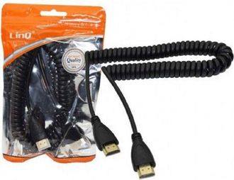 Trade Shop Trade Shop - Cavo Adattatore A Spirale Molla Da Hdmi Maschio A Hdmi Maschio 2 Metri Hd-m4520