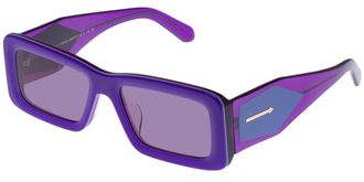 Karen Walker Axiom Asian Fit KAS2349750 Mens Sunglasses Purple Size 55