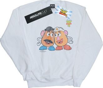 Disney Heren Toy Story 4 Mr en Mrs Aardappelhoofd Sweatshirt (Wit)