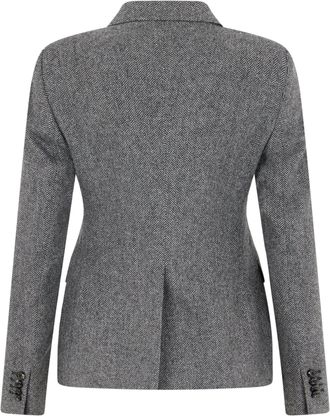 Tagliatore Virgin Wool Double-Breasted Blazer - Gray