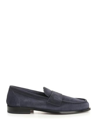 Corvari Suede Moccasin Scarpe Basse Blu-Uomo