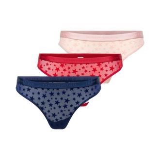 Tommy Hilfiger Gift 3 Pack Thong - Dames - Onderbroek - Veelkleurig - XS - Ondergoed