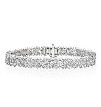 The Diamond Store Evening Bracelet 8.11ct Lab Diamond 9K White Gold