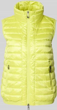 Marc Cain Steppweste mit Daunen-Feder-Füllung in Neon Gelb, Größe 34
