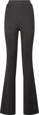 Alberta Ferretti Zwarte wijde broek- gegarandeerd elegantie en comfort - Dames - Wijde Broeken - Zwart - S - Polyester - Broeken