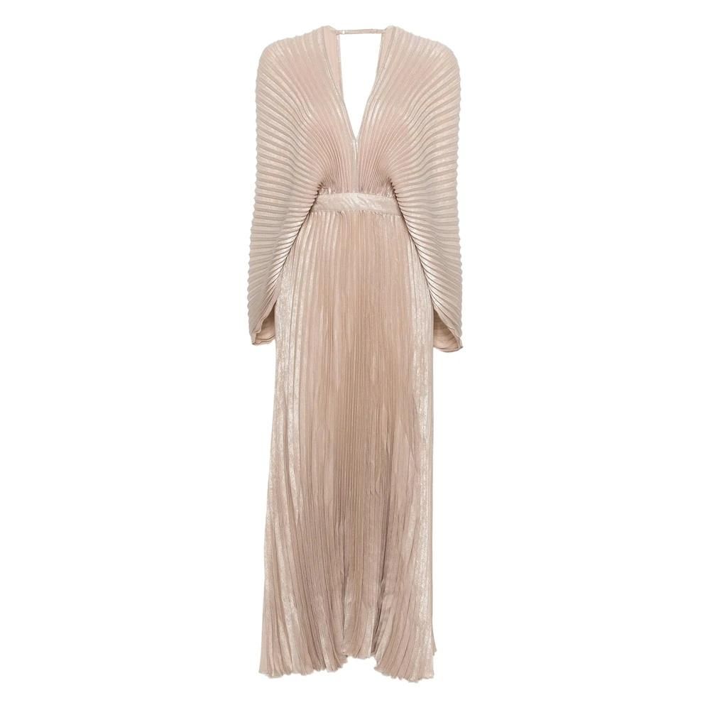 chinese dress ladies Maya Taupe Blush Embellished Long Sleeve Maxi Dress – Maya Deluxe