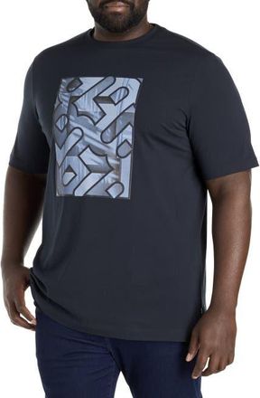 BOSS Big & Tall Taut 81 Graphic Tee in Dark Blue at Nordstrom, Size 2Xb