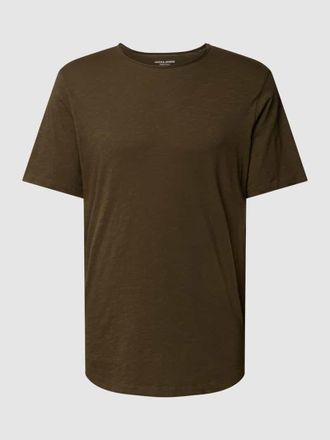 Jack & Jones Jack & Jones T-Shirt in unifarbenem Design in Khaki, Gr&ouml;&szlig;e S