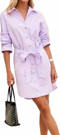 Fifteen Twenty Womens Tatum Shirtdress In Lilac