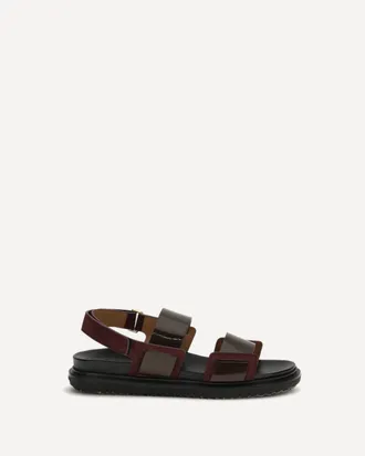 Marni Sandali Fussbett a doppia fascia in pelle Woman 37.5