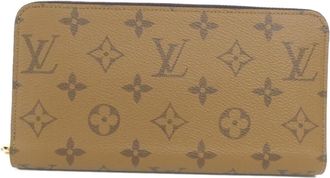Louis Vuitton Brown Coated Canvas Long Wallet (Bi-Fold) (Pre-Owned)