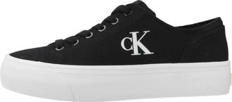 Calvin Klein Vulc Flatform Low - Dames - Sneakers - Zwart - 39 EU - Katoen - Schoenen