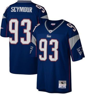 Mitchell & Ness Mens Mitchell & Ness Richard Seymour Navy New England Patriots Legacy Replica Jersey at Nordstrom, Size Xxx-Large