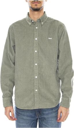 Obey Hombre, Camisas, Verde, Talla: S