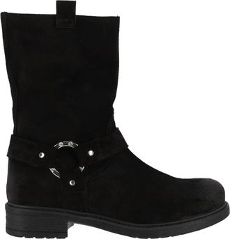 Ermanno Scervino Biker Gioiello - Dames - Enkellaarsjes - Zwart - 36 EU - Leer - Schoenen